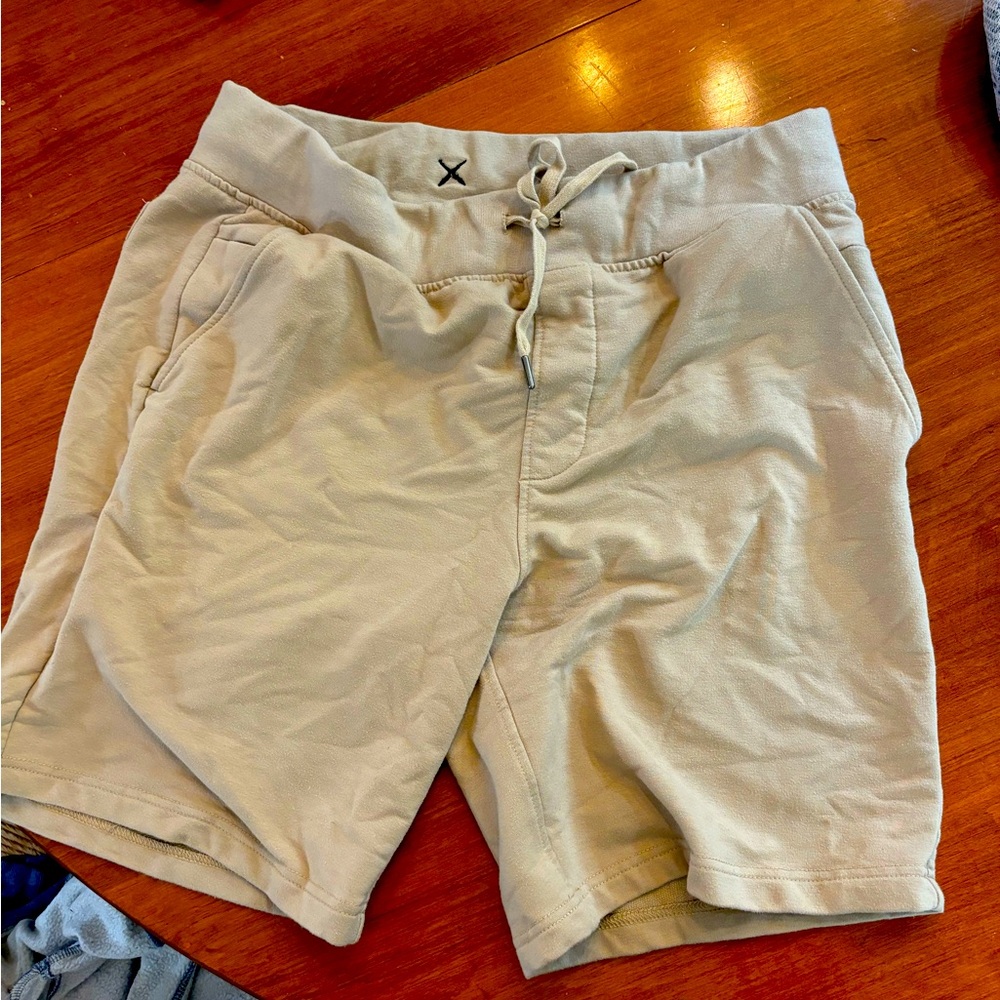 Cuts size large sweat shorts tan
